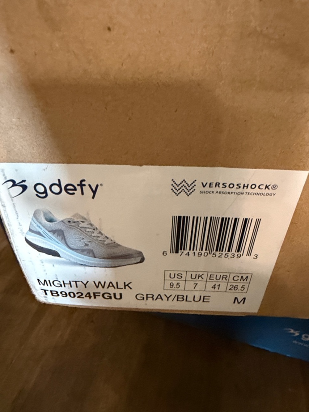 Gdefy Mighty Walk Women's Light Blue & Gray Walking Sneakers size 9.5 - Picture 8 of 8